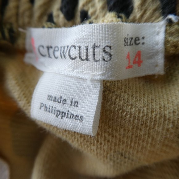 Crewcuts J. Crew Animal Print Jumpsuit Self Tie Zipper Back Pockets Cheetah 14 - Picture 7 of 8